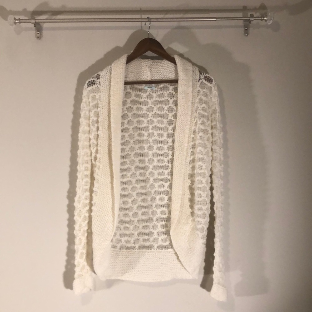 Kimchi Blue Cream Cardigan Sweater